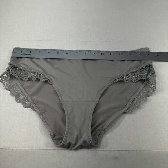 Sophie B Women's Sz XL Panty Brief Hi Cut Leg Lace Accent Gray New Without Tags - Picture 6 of 8